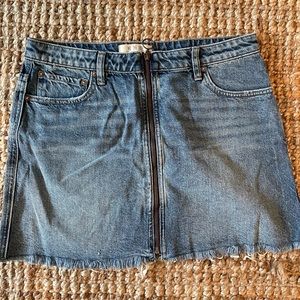 Never worn, no tags, Free People Denim Skirt
